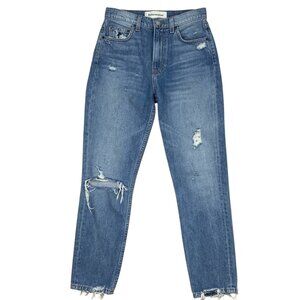 Reformation Julia Crop Cig Jeans 25 Arches High Rise Distressed